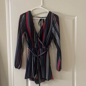 Charlotte Russe Striped Romper